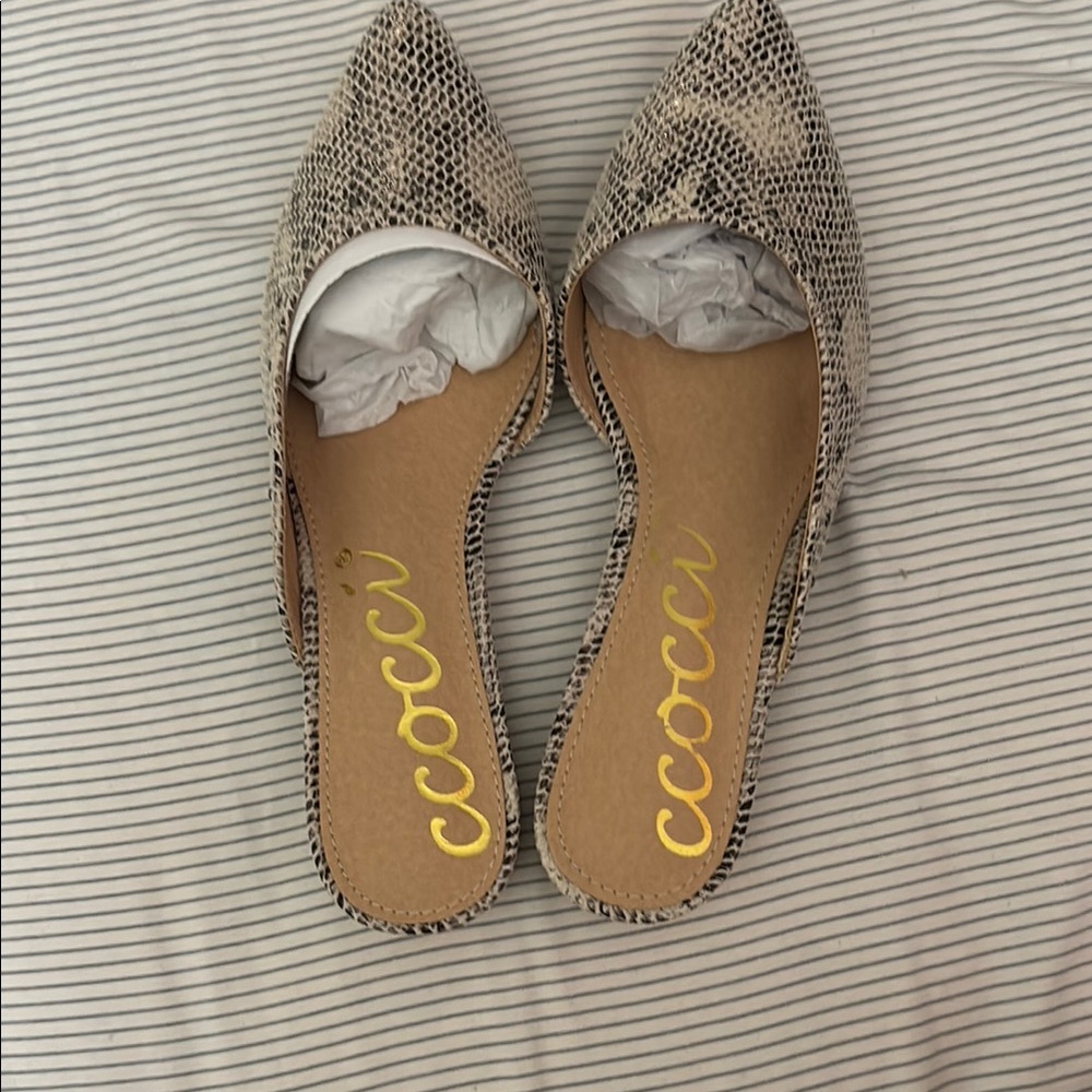 CCOCCI Black and Tan Mules with Soft Leather and Slip-On Design